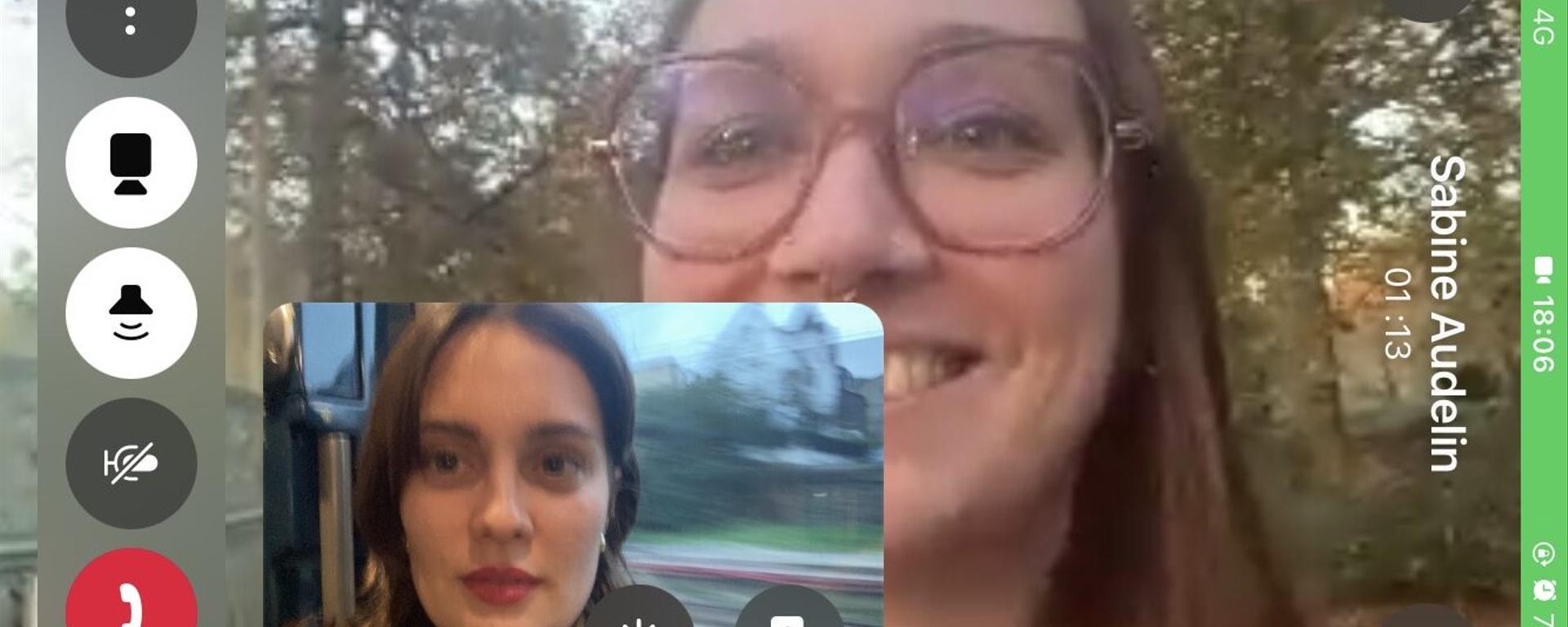 Manon Galinha et Sabine Audelin