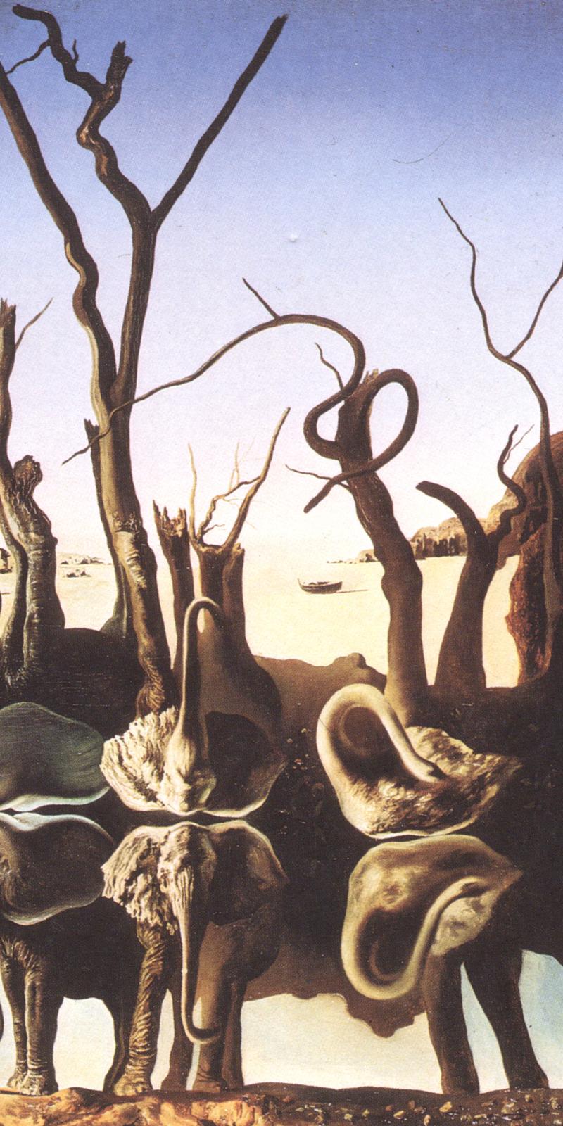 Salvator Dali, Cygnes reflétant des éléphants, 1937