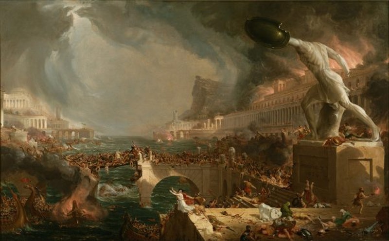 Thomas Cole, The Course of Empire Destruction 1836