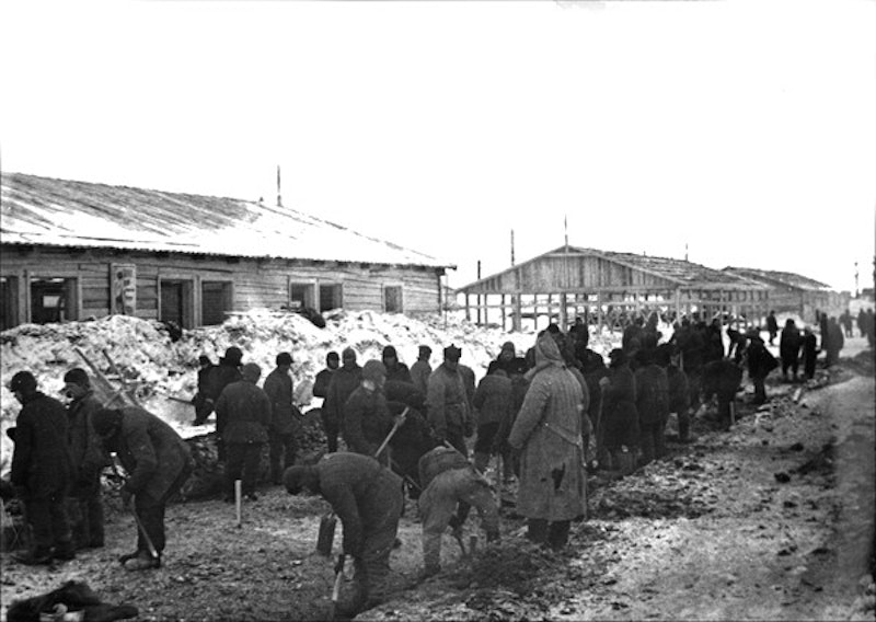 photo d'un camp de travail en Sibérie