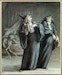H.Daumier, Zwei Aerzte und der Tod - Daumier / Two doctors and Death - H. Daumier / Deux medecins et la mort